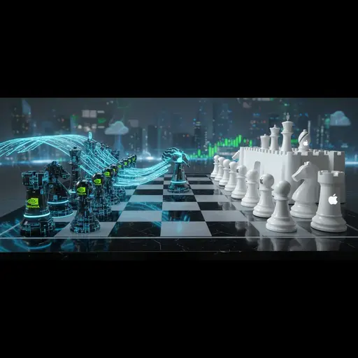 AI 전쟁 2라운드: 엔비디아의 영토 확장과 애플의 '생태계' 반격